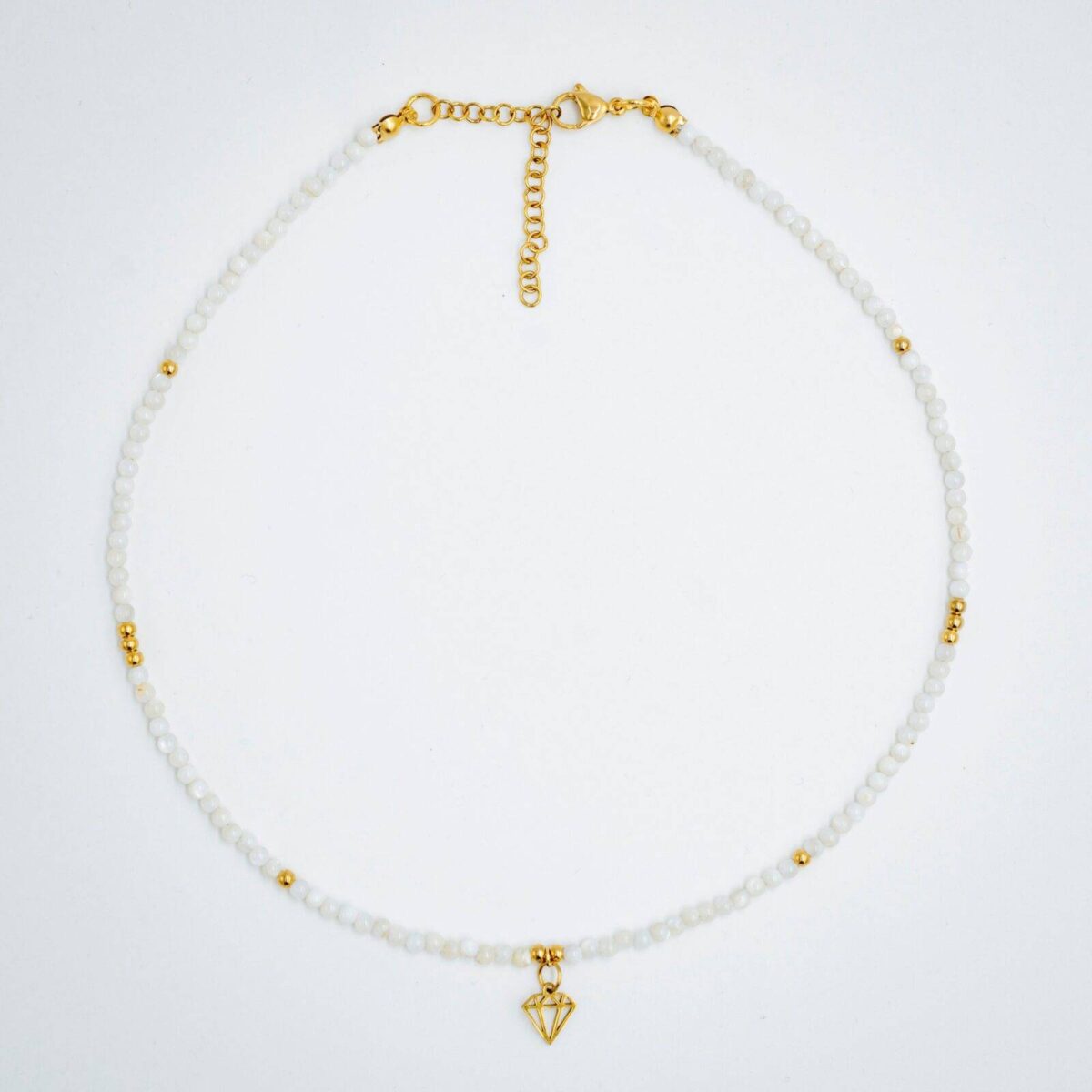 Naszyjnik Choker z Masą Perłową