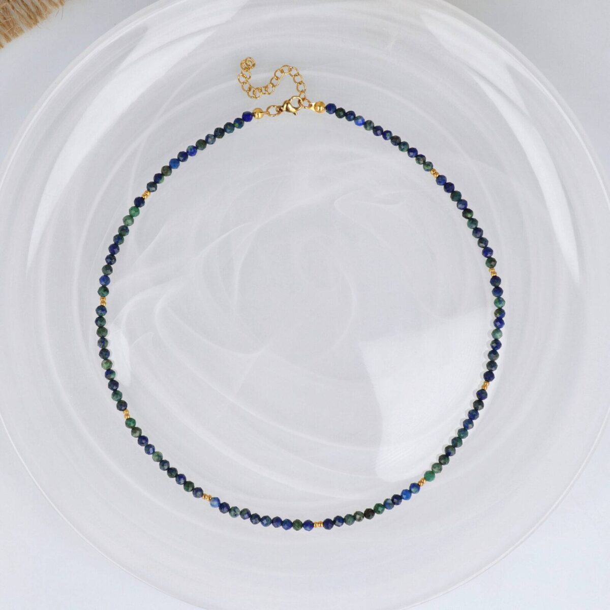 Naszyjnik Choker  z Azurytem