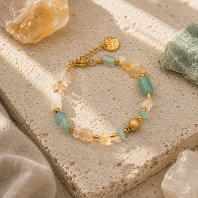 Amulet Nowych Możliwości z Cytrynu i Awenturynu